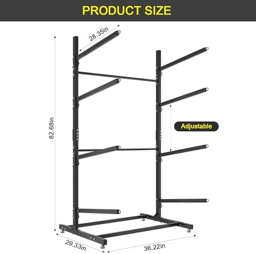 Mobile Four-Tier Kayak Parking Stand