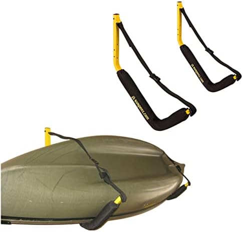 Padded Wall-Mounted Kayak Hangers Set