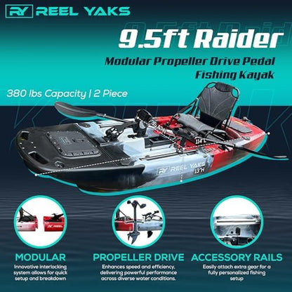 Compact Fishing Sit-On-Top Raider Kayak